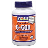 Vitamine C - 500 + acérola 500mg 100 pastilles à croquer NOW FOODS